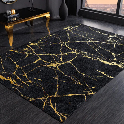 MARBLE fekete szőnyeg 160x240
