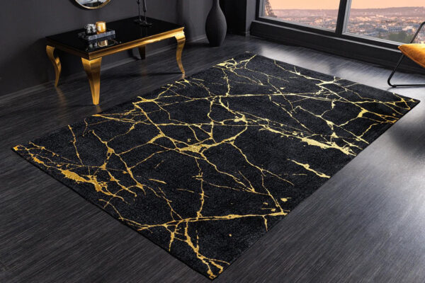 MARBLE fekete szőnyeg 160x240