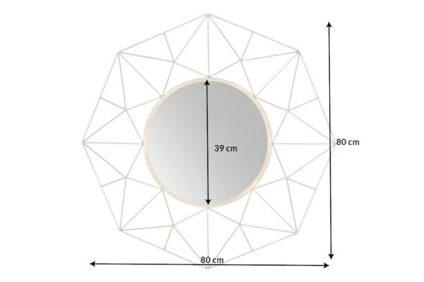 DIAMOND arany falitükör 80cm