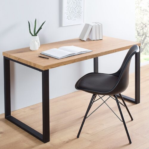 OAK fekete és tölgy íróasztal 120cm