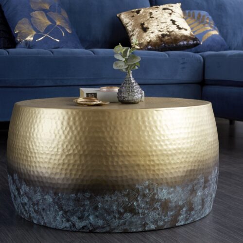 ORIENT III arany alumínium dohányzóasztal 60cm