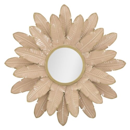 ROSE MIRROR bézs és tükröződő vas falitükör