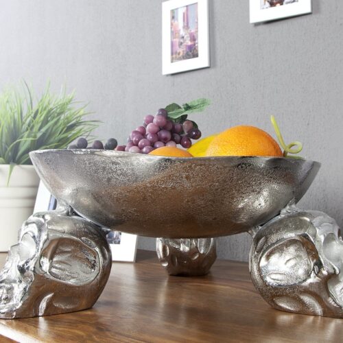 SKULL ezüst tál 35cm
