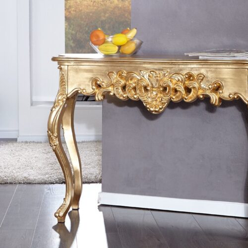 VENICE arany konzolasztal 110cm