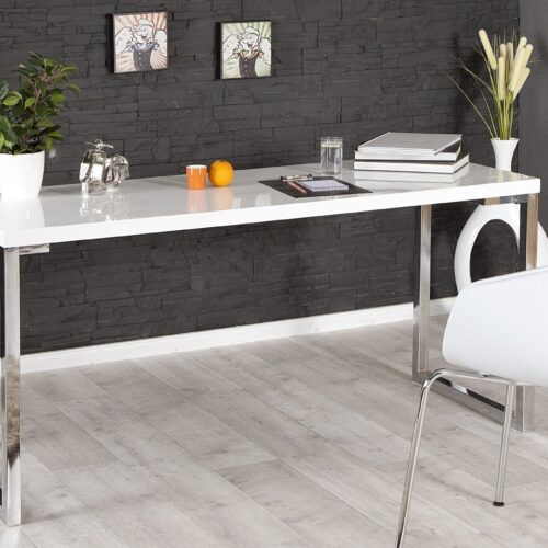 WHITE DESK fehér íróasztal 160cm