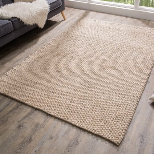WOOL bézs szőnyeg 240x160cm